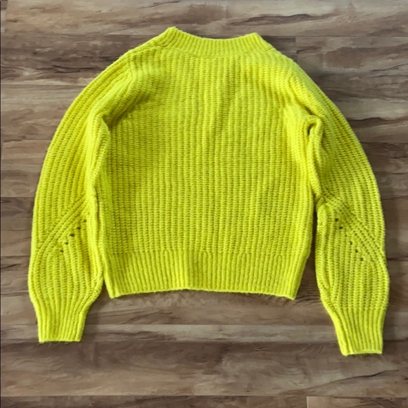 Gap woman’s brushed wool-blend pointelle crewneck - Picture 4 of 8